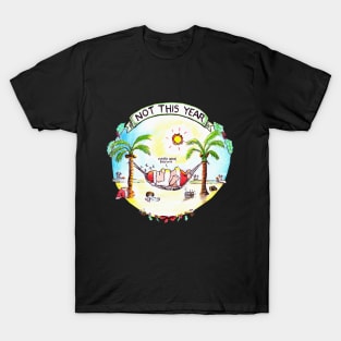 Santa´s Vacation Christmas Design T-Shirt